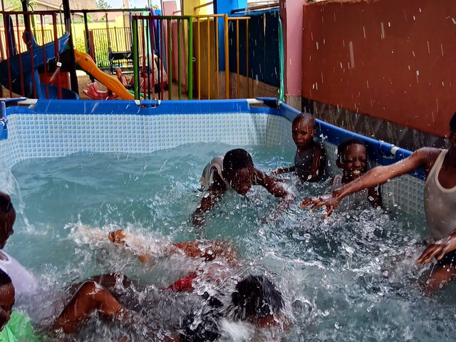 Swimming activity at EKMS